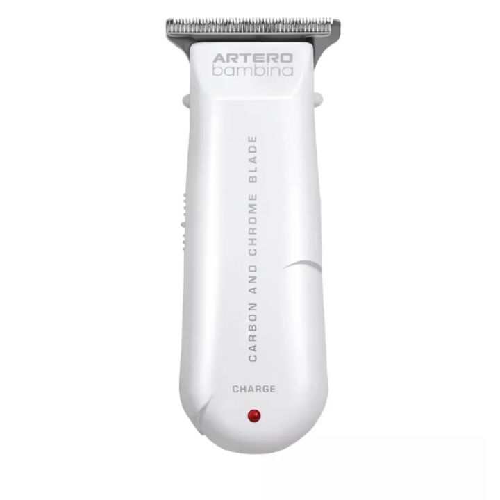 Artero Bambina trimmer i vit design med T-blade, kompakt och lätt detaljtrimmer
