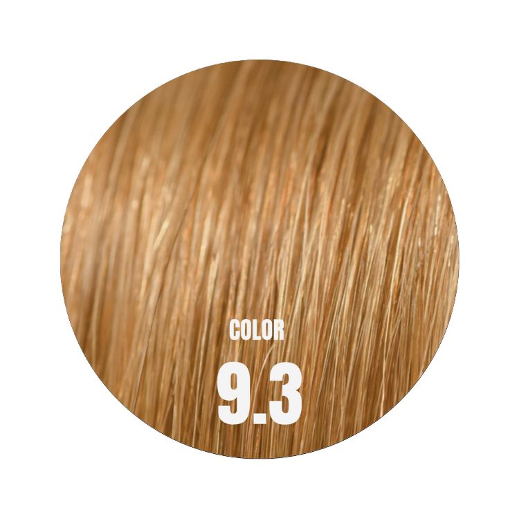 Simply Natural Dual Weft hair extensions 30 cm straight färg 9.3 varm ljusblond Remy tejphår