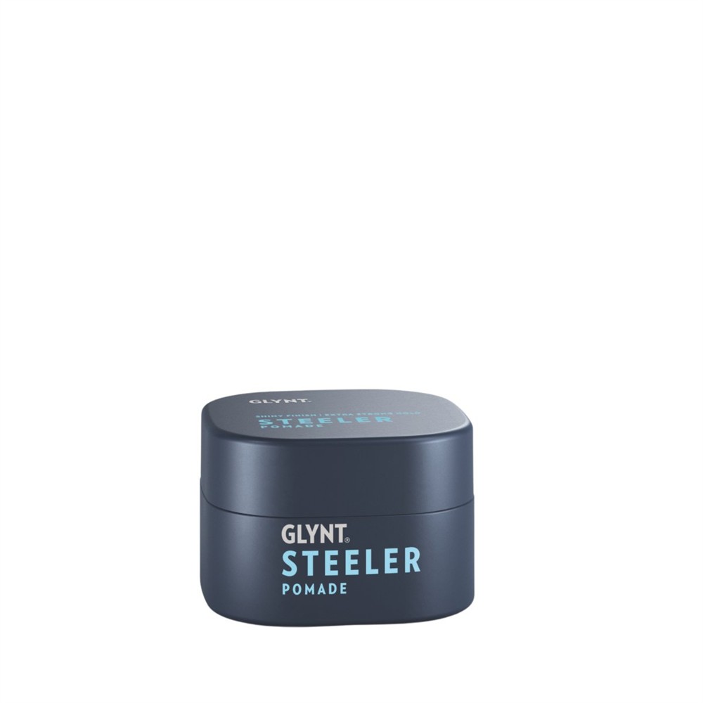 GLYNT STEELER Pomade 85 ml – vattenbaserad pomada med hög glans och extra stark stadga för klassisk