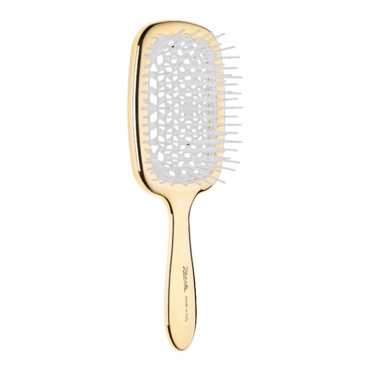 Superbrush Guld från Jäneke – skonsam hårborste med elegant design