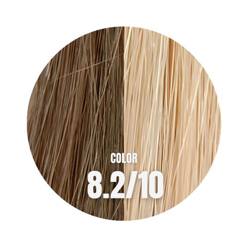 Mago hair extensions 40 cm vågigt färg 8.2 10 blond mix Remy löshår