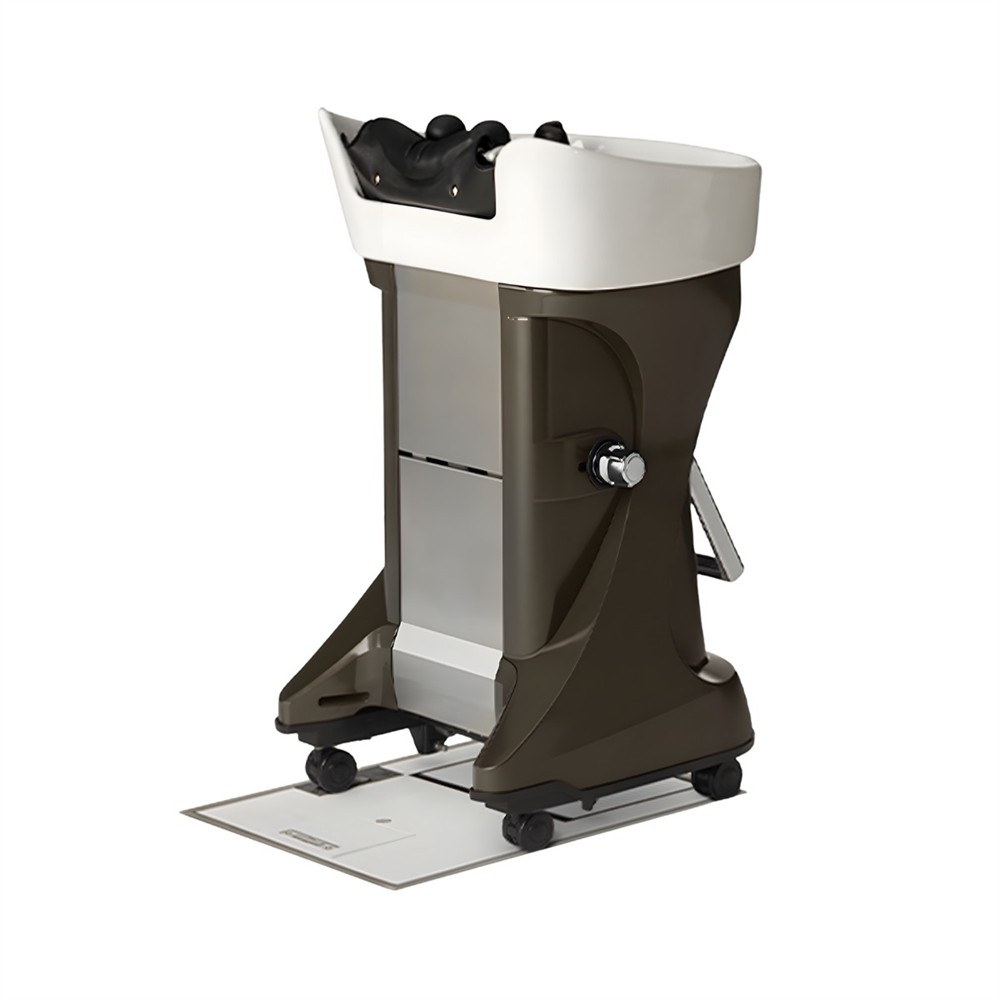 Mobil schamponeringsenhet Takara Belmont YUME Oasis med keramisk tvättskål och låssystem