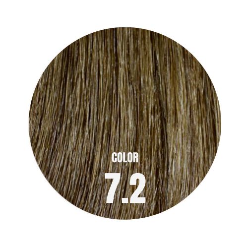 Simply Natural Dual Weft 50 cm rakt tejphår i kall mörkblond nyans 7.2