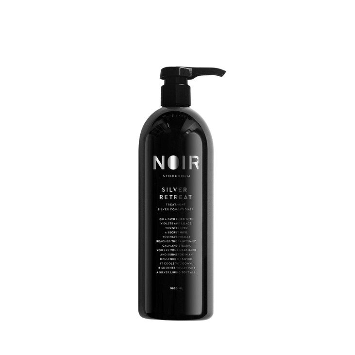 "Noir Stockholm Silver Retreat Conditioner 1000 ml – professionellt silverbalsam för kallt hår"