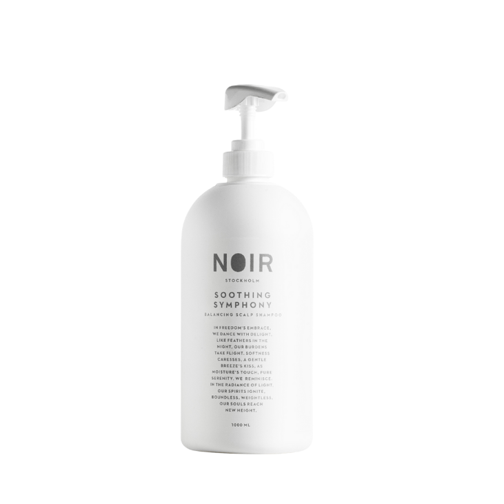 "Noir Stockholm Soothing Symphony Shampoo 1000 ml – lugnande schampo för känslig hårbotten"