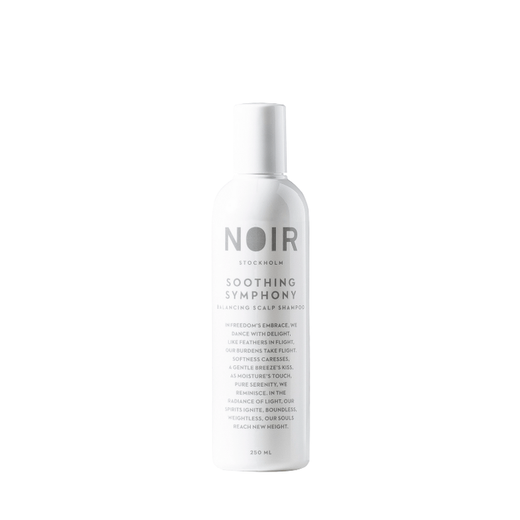 "Noir Stockholm Soothing Symphony Shampoo 250 ml – lugnande schampo för torr och känslig hårbotten"