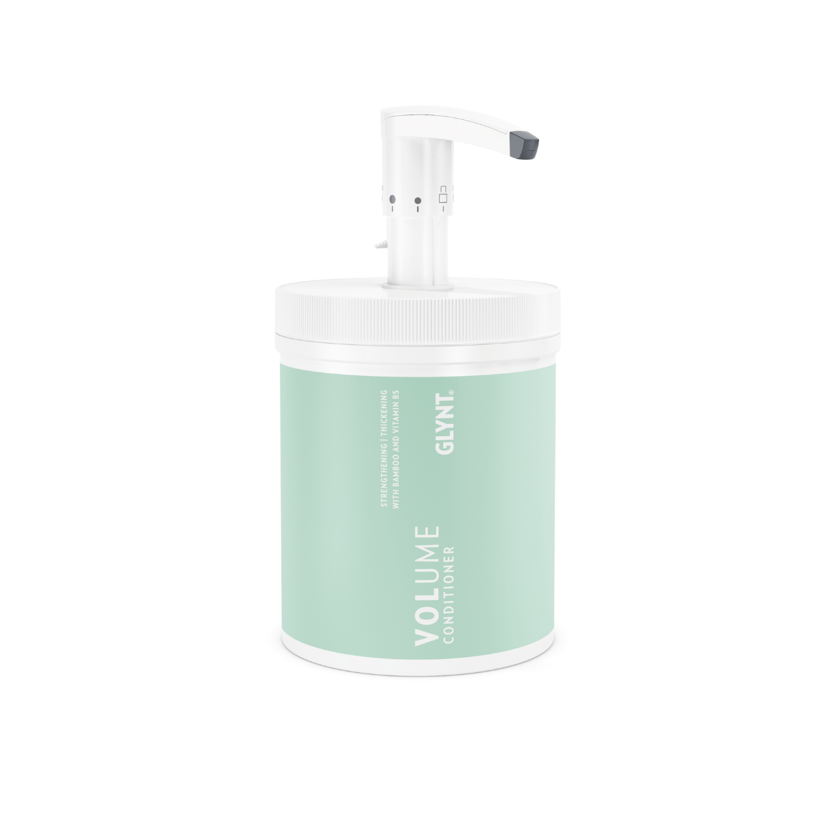 "Balsam 1000ml med bambooextrakt för volym och styrka."