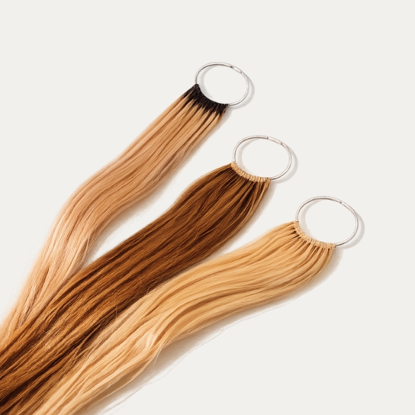 Professionella hair extensions för salonger